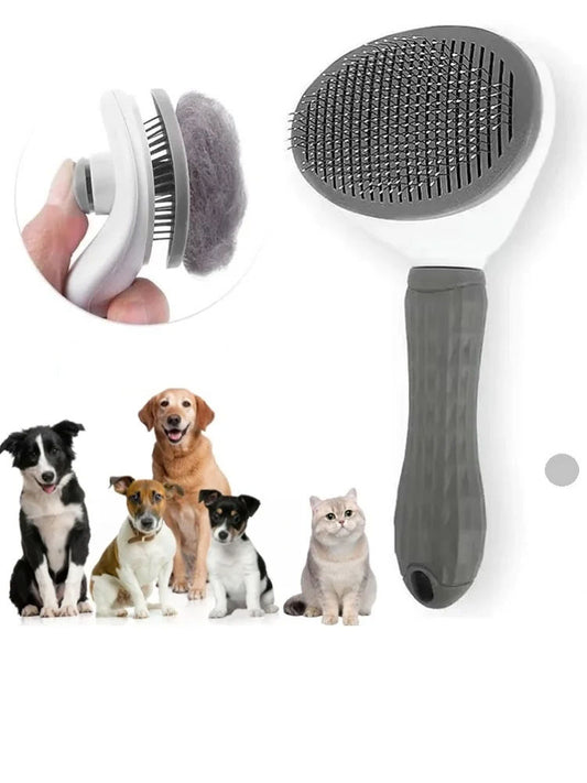 Cepillo Autolimpiante para Mascotas – Removedor de Pelo para Perros y Gatos