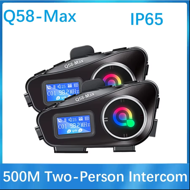 Intercomunicador Bluetooth Q58 para Casco de Moto | Música, GPS y Llamadas