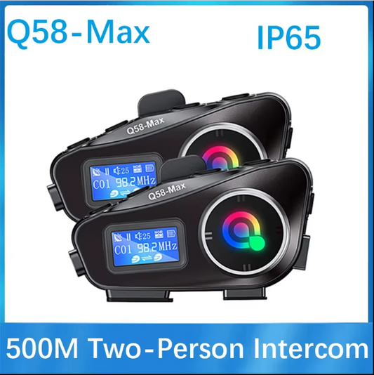 Intercomunicador Bluetooth Q58 para Casco de Moto | Música, GPS y Llamadas
