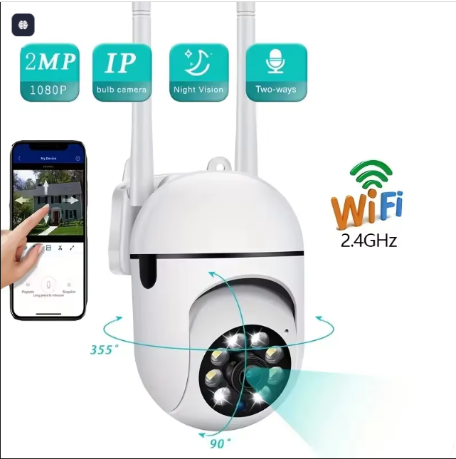 Cámara de Seguridad WiFi Full HD – Vigila tu Hogar desde el Celular