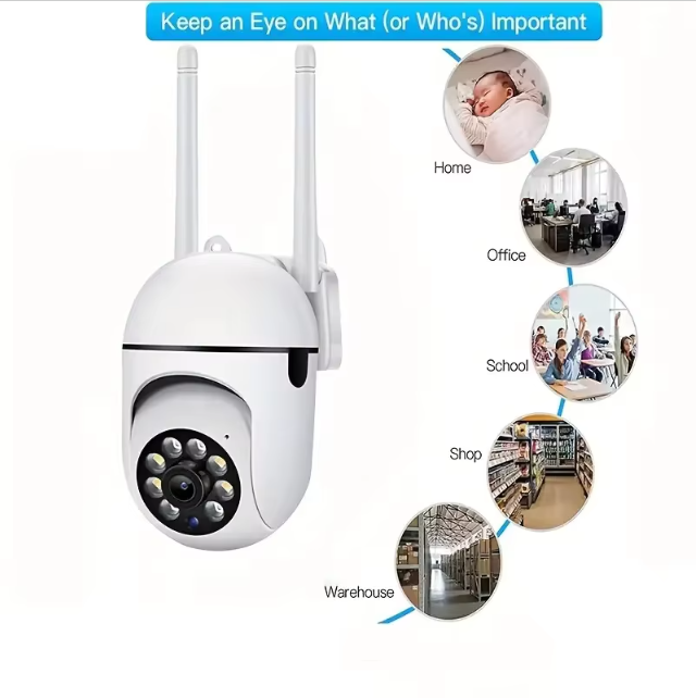 Cámara de Seguridad WiFi Full HD – Vigila tu Hogar desde el Celular