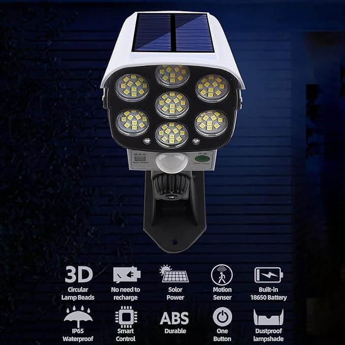 Lámpara Solar de Seguridad con Sensor Inteligente